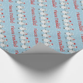 FUNNY Fleece Navidad Christmas Adorable Sheep Geschenkpapier (Ecke)