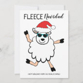 Funny Fleece Navidad Tancing Sheep Weihnachten Wei (Vorderseite)