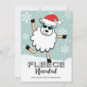 Funny Fleece Navidad Tancing Sheep Weihnachten Wei (Vorderseite)