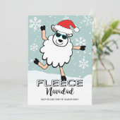 Funny Fleece Navidad Tancing Sheep Weihnachten Wei (Stehend Vorderseite)