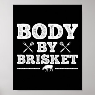 Funny Fleisch Grillkunst für Männer Frauen Grillen Poster