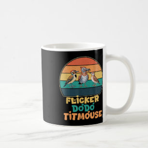 Funny Flicker Dodo Titmouse Bird Naturbeobachtung Kaffeetasse