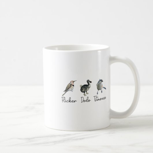 Funny Flicker Dodo Titmouse Kaffeetasse (Rechts)