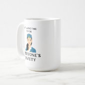 Funny Flight Attendant Coffee Tasse (Vorderseite Links)