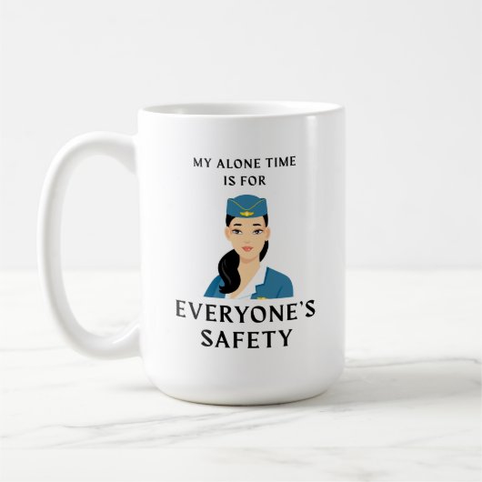 Funny Flight Attendant Coffee Tasse (Links)