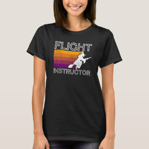 Funny Flight Instructor Pilot Spooky Halloween Wi T-Shirt