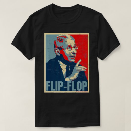 Funny Flip Flop Fauci Premium T-Shirt (Design vorne)