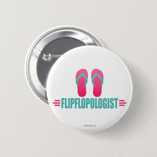 Funny Flip Flops Button (Vorne & Hinten)