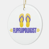 Funny Flip Flops Keramikornament (Links)