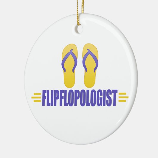 Funny Flip Flops Keramikornament (Links)