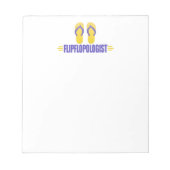 Funny Flip Flops Notizblock (Vorderseite)