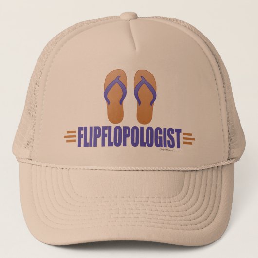 Funny Flip Flops Truckerkappe (Vorderseite)