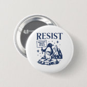 Funny Flippers Up Resist Pinguine Protest gegen Button (Vorne & Hinten)