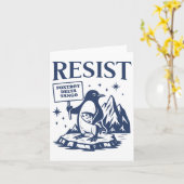 Funny Flippers Up Resist Pinguine Protest gegen Karte (Gelbe Blume)