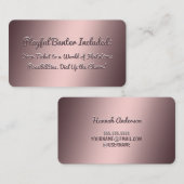 Funny Flirt Business Card Visitenkarte (Vorne/Hinten)