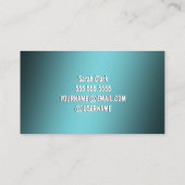 Funny Flirt Business Card Visitenkarte (Rückseite)