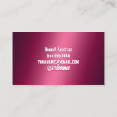 Funny Flirt Business Card Visitenkarte (Rückseite)