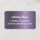 Funny Flirt Business Card Visitenkarte (Vorderseite)