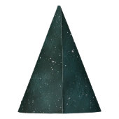 Funny Floating Ghost Wearing Blue Top Hat Skull Partyhütchen (Rückseite)