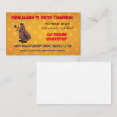 Funny Flop Insekt Kontrolle Visitenkarte (Vorne/Hinten)