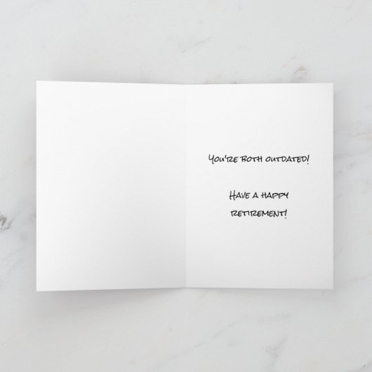 Funny Floppy Computer Disk Retirement Card Karte (Innenseite)