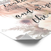 Funny Floral Farm Animal Highland Kuh Bad Poster (Ecke)