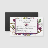 Funny Floral Introvert Magnet (Vorne/Hinten)