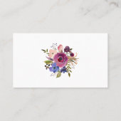 Funny Floral Introvert Visitenkarte (Rückseite)