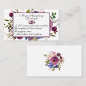 Funny Floral Introvert Visitenkarte (Vorne/Hinten)