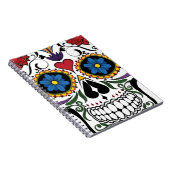 Funny Floral Skull Notizblock (Rechte Seite)