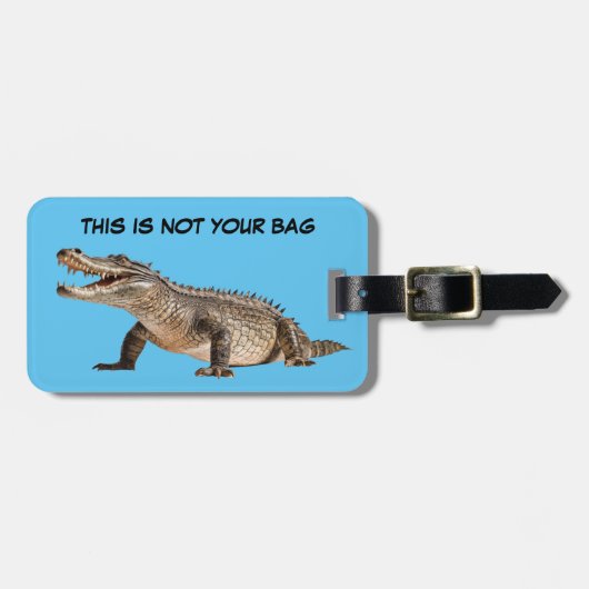 Funny Florida Alligator Gepäckmarken Gepäckanhänger (Vorderseite horizontal)