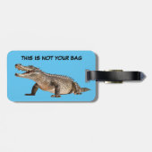 Funny Florida Alligator Gepäckmarken Gepäckanhänger (Rückseite horizontal)
