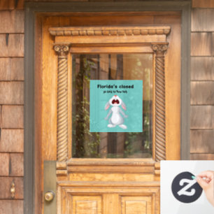 Funny Florida New York Window Decal Fensteraufkleber