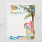 Funny Florida Sandy Beach Surf Boards Weihnachten (Rückseite)