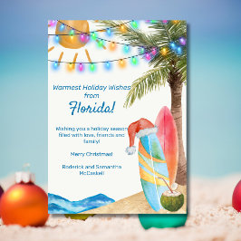 Funny Florida Sandy Beach Surf Boards Weihnachten