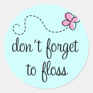 Funny Floss Dental Hygienic Sticker