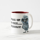 Funny Fluffy Bird Tasse (VorderseiteRechts)