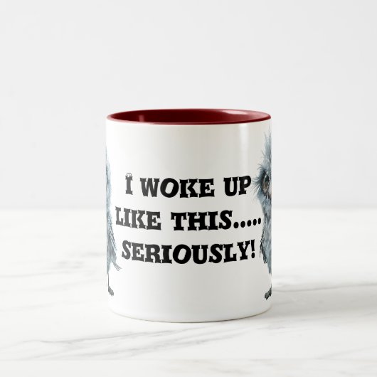 Funny Fluffy Bird Tasse (Mittel)