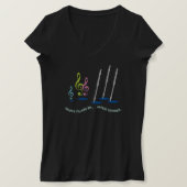 Funny Flute Player-Geschenk T-Shirt (Design vorne)