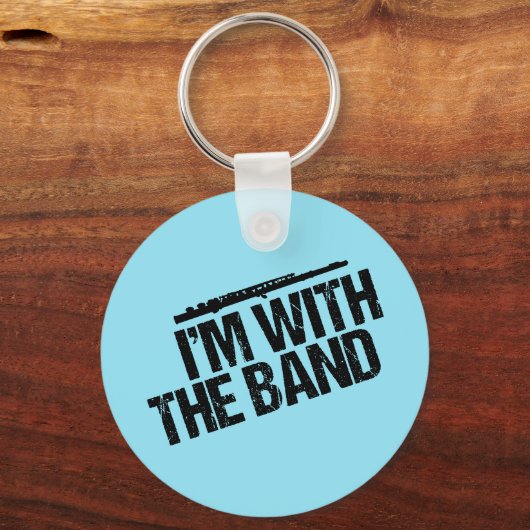 Funny Flute Player Schlüsselanhänger (Vorderseite)