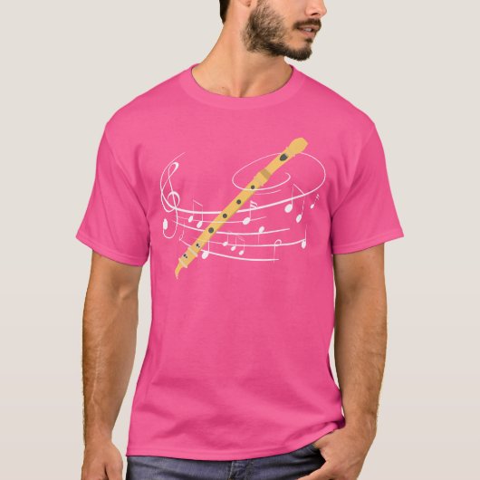 Funny Flute Shirt Flute Geschenk (Vorderseite)