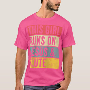 Funny Flute Tshirt Jesus Hunde und flötenmusiker B