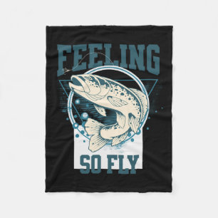 Funny Fly-Fishing-Shirt für Fischer Fleecedecke