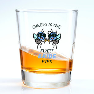 Funny Fly Pun Cheers Ehefrau Bridge Junggeselinnen Schnapsglas