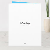 Funny Fly Word Art African American Mother Day Karte (Rückseite)