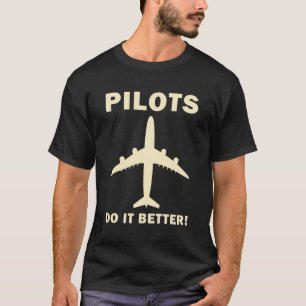 Funny Flying Aviation Flugzeug, Funny Pilot T-Shirt