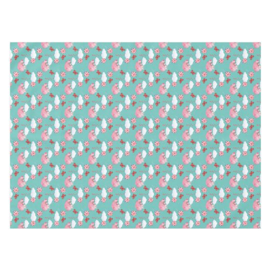 Funny Flying Pig Muster Tischdecke (Vorderseite (Horizontal))