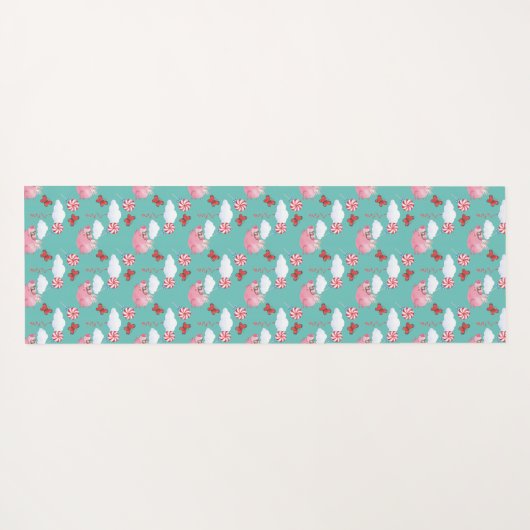 Funny Flying Pig Muster Yogamatte (Rückseite (Horizontal))