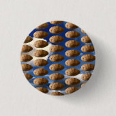 Funny Flying Potatoes Space Potato Photo Pinback Button (Vorderseite)