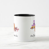 Funny Flying Sloth Hexe Tasse (Zentrum)